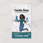 Carte De Visite Service de nettoyage de la maison Entretien Turquo (Devant)