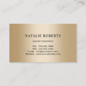 Carte De Visite Service de nettoyage de la maison Gants d'or moder (Dos)