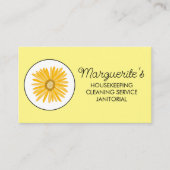 Carte De Visite Service de nettoyage de la maison Logo de la margu (Devant)
