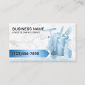 Carte De Visite Service de nettoyage de la maison Marbre bleu mode (Devant)