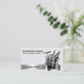 Carte De Visite Service de nettoyage de la maison Parties scintill (Debout devant)