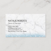 Carte De Visite Service de nettoyage de la maison Parties scintill (Dos)