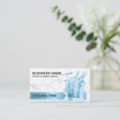 Carte De Visite Service de nettoyage de la maison Parties scintill (Debout devant)