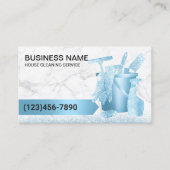 Carte De Visite Service de nettoyage de la maison Parties scintill (Devant)