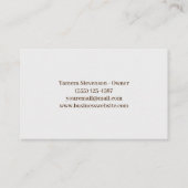 Carte De Visite Service de nettoyage de la maison Propre Moderne (Dos)