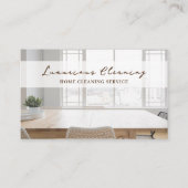 Carte De Visite Service de nettoyage de la maison Propre Moderne (Devant)