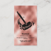 Carte De Visite Service de nettoyage de la maison Rose Gold Cleane (Dos)