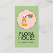 Carte De Visite Service de nettoyage de la maison Spray Bottle Flo (Devant)