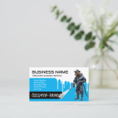 Carte De Visite Service de nettoyage de l'alimentation de l'ours d (Debout devant)