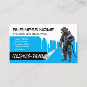 Carte De Visite Service de nettoyage de l'alimentation de l'ours d (Devant)