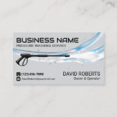 Carte De Visite Service de nettoyage de lave-linge à pression (Devant)