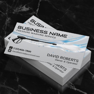 Carte De Visite Service de nettoyage de lave-linge à pression