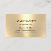 Carte De Visite Service de nettoyage de maison Black & Gold Magica (Dos)