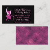 Carte De Visite Service De Nettoyage De Maison De Fée Cute (Devant / Derrière)