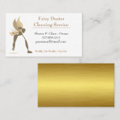 Carte De Visite Service de nettoyage de maison de fille de dessin  (Devant / Derrière)