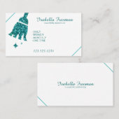 Carte De Visite Service de nettoyage de maison de Parties scintill (Devant / Derrière)