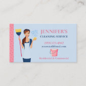 Carte De Visite Service De Nettoyage De Maison D'Entretien De Poin (Devant)