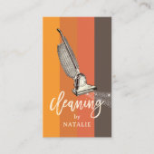 Carte De Visite Service de nettoyage de maison domestique Nettoyeu (Devant)