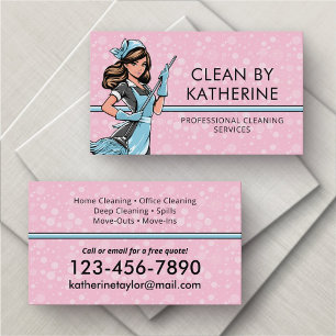 Carte De Visite Service de nettoyage de maison et de bureau
