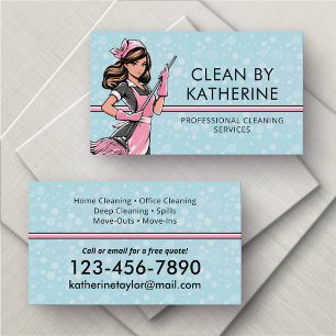 Carte De Visite Service de nettoyage de maison et de bureau