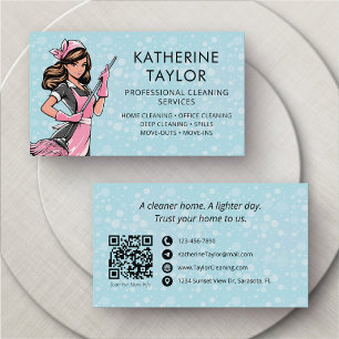 Carte De Visite Service de nettoyage de maison et de bureau