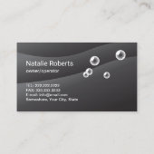 Carte De Visite Service De Nettoyage De Maison Flamme Noire Modern (Dos)