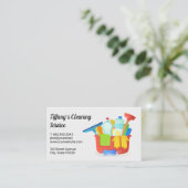 Carte De Visite Service de nettoyage de maison | Fournitures de ne (Debout devant)