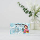 Carte De Visite Service de nettoyage de maison moderne Femme de mé (Debout devant)