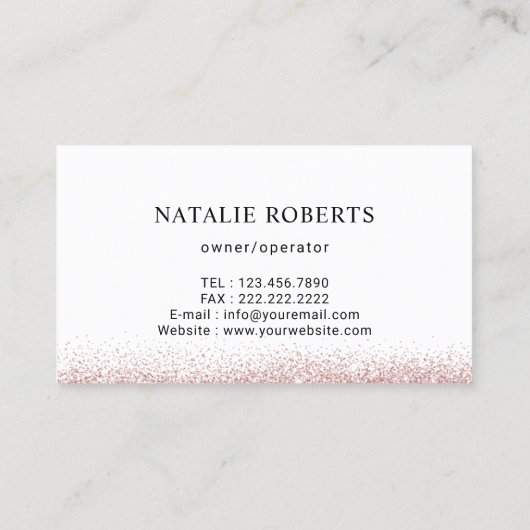 Carte De Visite Service de nettoyage de maison moderne Rose Partie (Dos)