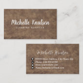 Carte De Visite Service de nettoyage de maison professionnel (Devant / Derrière)