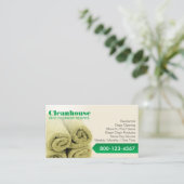 Carte De Visite Service de nettoyage de maison professionnel (Debout devant)