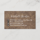 Carte De Visite Service de nettoyage de maison professionnel (Dos)