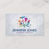 Carte De Visite Service de nettoyage de maison professionnel (Devant)