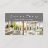 Carte De Visite Service de nettoyage de maison professionnel Code  (Devant)