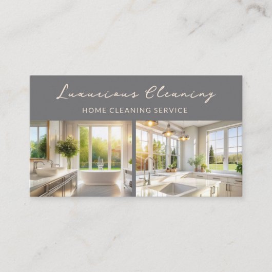 Carte De Visite Service de nettoyage de maison professionnel Code  (Devant)