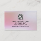 Carte De Visite Service de nettoyage de maison professionnel Code  (Dos)