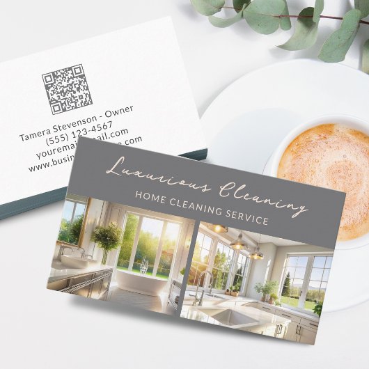 Carte De Visite Service de nettoyage de maison professionnel Code 