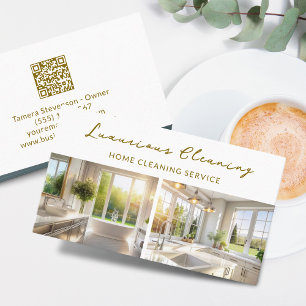Carte De Visite Service de nettoyage de maison professionnel Code
