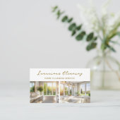 Carte De Visite Service de nettoyage de maison professionnel Code (Debout devant)