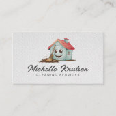 Carte De Visite Service de nettoyage de maison professionnel Entre (Devant)