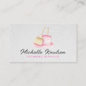 Carte De Visite Service de nettoyage de maison professionnel Entre (Devant)