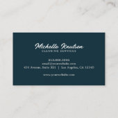 Carte De Visite Service de nettoyage de maison professionnel moder (Dos)