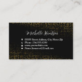 Carte De Visite Service de nettoyage de maison professionnel noir  (Dos)