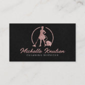 Carte De Visite Service de nettoyage de maison professionnel parti (Devant)