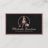 Carte De Visite Service de nettoyage de maison professionnel parti (Devant)