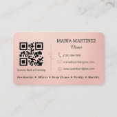 Carte de visite Service de nettoyage de maison Ros (Dos)