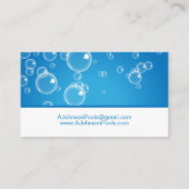 Carte De Visite Service De Nettoyage De Piscine (Dos)