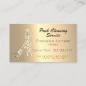 Carte De Visite Service de nettoyage de poches Modèle d'or de 14 0 (Devant)