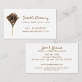 Carte De Visite Service de nettoyage de service de nettoyage (Devant / Derrière)