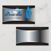 Carte De Visite Service de nettoyage de voiture | Bulles de savon  (Devant / Derrière)